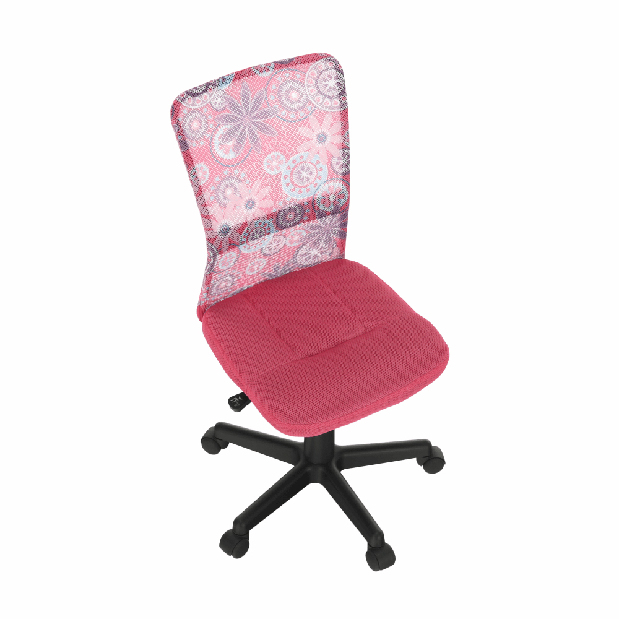 Detská otočná stolička Gofry (ružová)