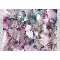 Koberec 120x180 cm Delinn (ružová + zelená + krémová)