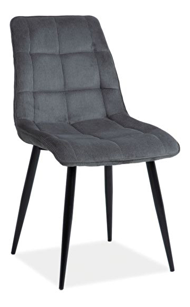 Jedálenská stolička Charlie (sivá + čierna)