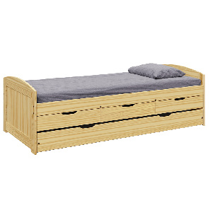Jednolôžková posteľ 90x200 cm Marcy (hnedá)