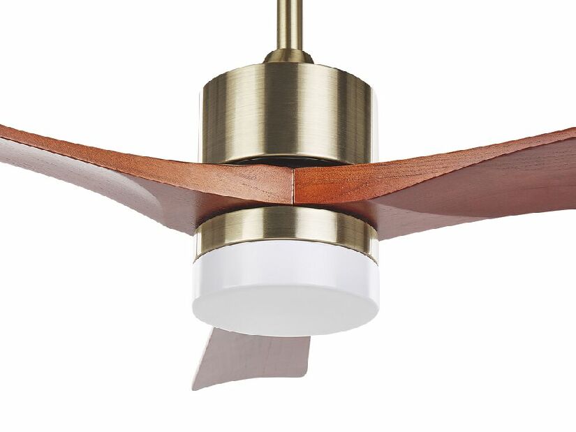 Stropný ventilátor so svetlom Angelica (mosadzná)