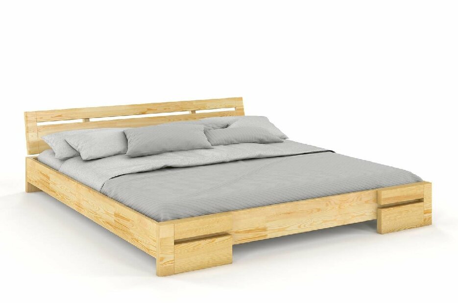 Manželská posteľ 200 cm Naturlig Bokeskogen (borovica)