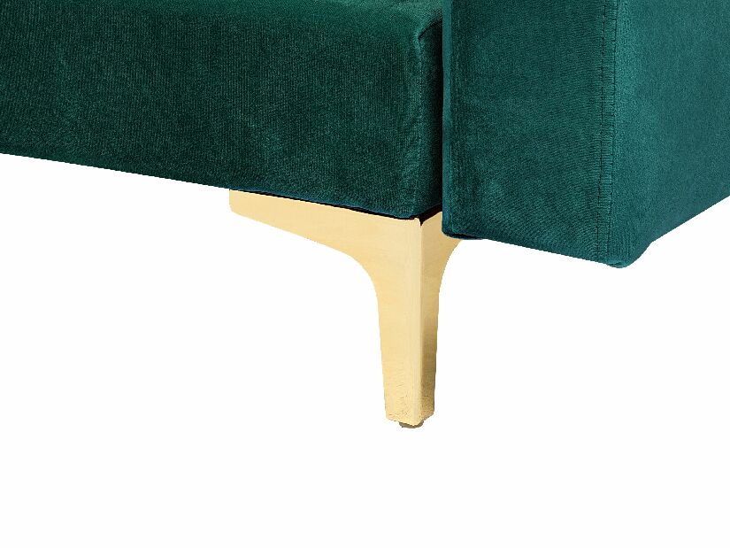 Rohová sedačka U Aberlady 1 (smaragdová) (s taburetkou) (P)