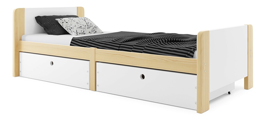 Jednolôžková posteľ 80 cm Aria (borovica)