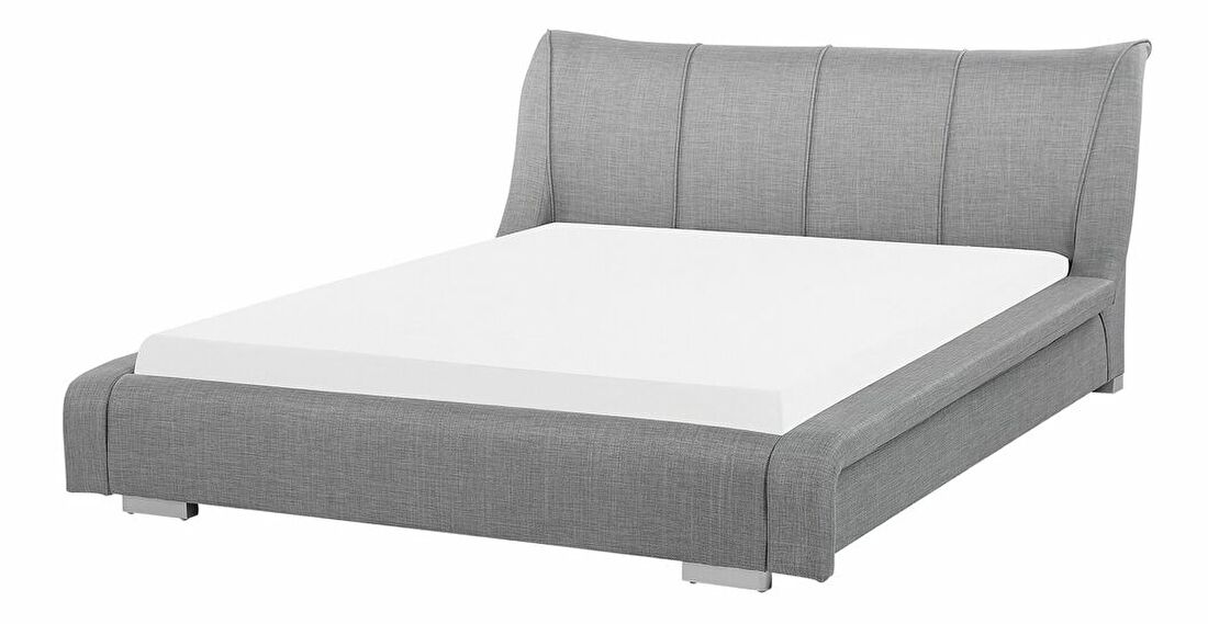 Manželská posteľ 160 cm NICE (s roštom) (sivá)