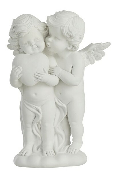 Figurína Jolipa Anjel (17x13x24cm) (Biela)