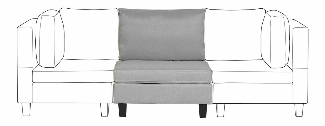 Modul stoličky FELLE (polyester) (svetlosivá)
