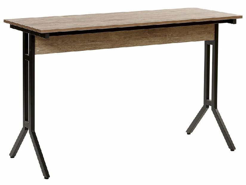 Písací stôl CRAW (120 x 48 cm) (MDF) (tmavé drevo)