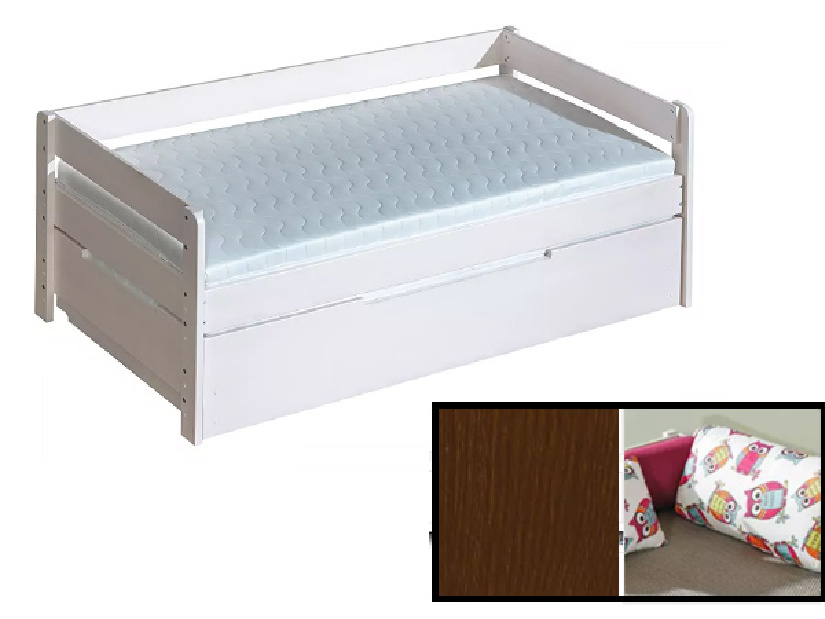 Rozkladacia posteľ 90 cm Balos (s roštom a úl. priestorom) *výpredaj