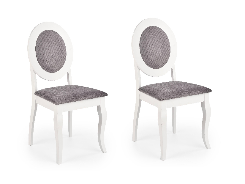 Set 2 ks. jedálenských stoličiek Bentlix (sivá + biela) *výpredaj