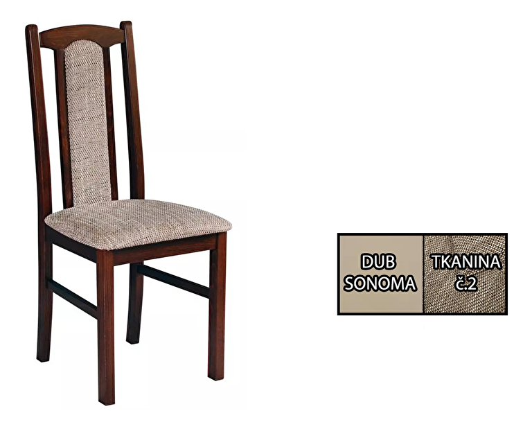Jedálenská stolička Arte (dub sonoma + tkanina č. 2) *výpredaj