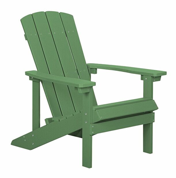 Záhradná stolička Adack (tmavo zelená)