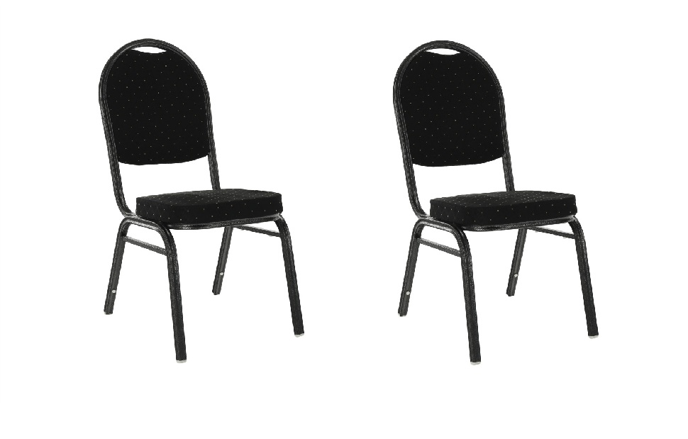 Set 2ks. jedálenských stoličiek Jarvis (čierna) *výpredaj