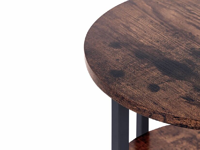 Príručný stolík Taylen (tmavé drevo) 