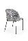 Jedálenská stolička Clidwell (sivá)