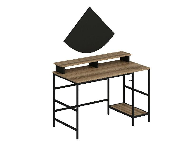 PC stolík Grana L (zlatá + čierna)