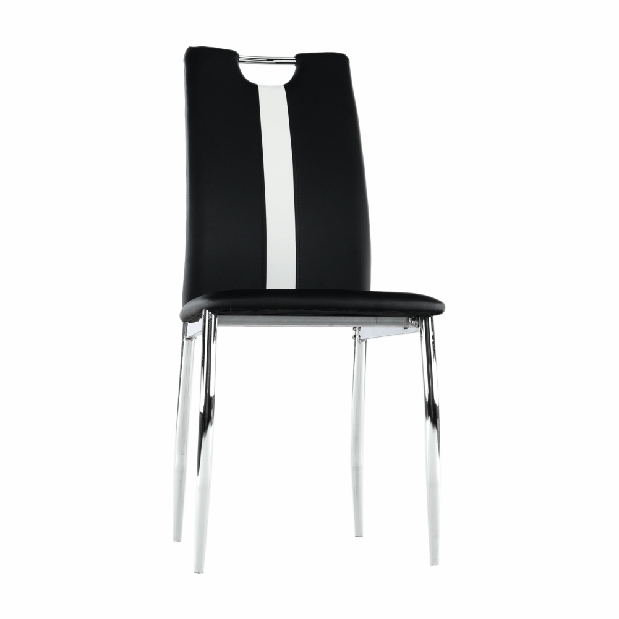 Set 4 ks. jedálenských stoličiek Scotby (čierna + biela) *výpredaj