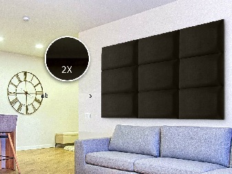 Set 2ks čalúnených panelov Soundless 40x30 cm (hnedá) *výpredaj
