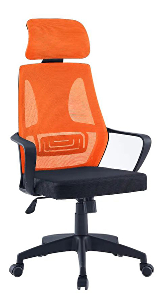 Kancelárske kreslo Tyxos MC089 (čierna + oranžová)