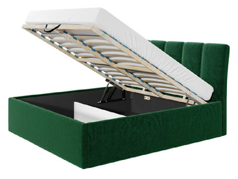Čalúnená posteľ s úložným priestorom Milo (160x200) (Fresh 01)