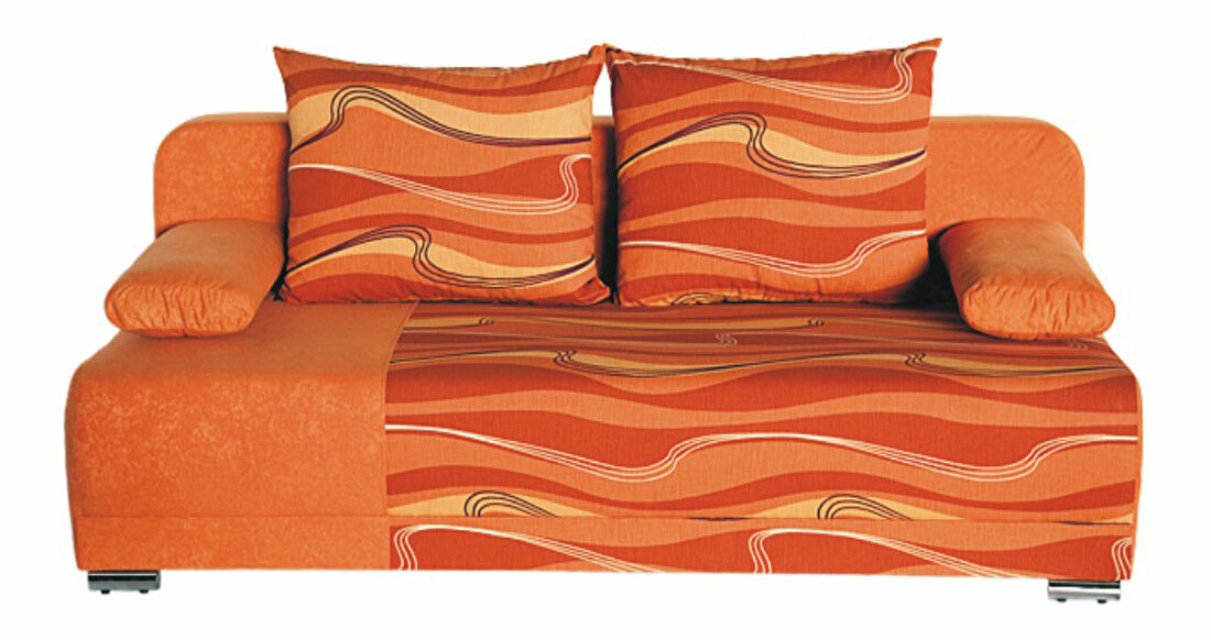Pohovka trojsedačka ZICO vlny oranžová + vlny oranžové