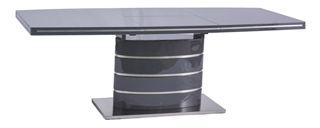 Jedálenský stôl Fano (sivý vysoký lesk) (pre 6 osôb až 8 osôb)