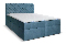 Jednolôžková posteľ Boxspring 120 cm Orimis (modrá)