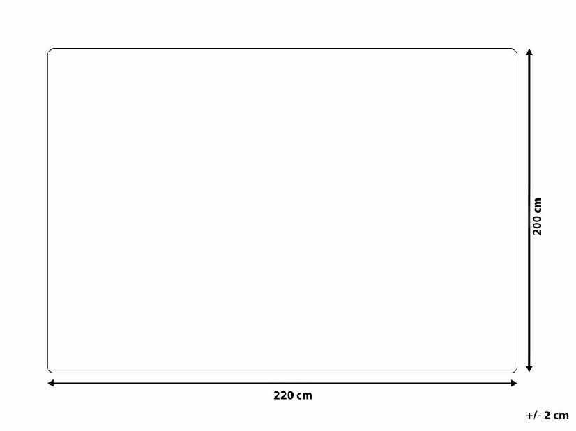 Deka 220x200 cm SAMRE (polyester) (modrá)