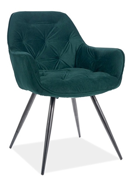 Jedálenská stolička Champlain (zelená + čierna) *výpredaj