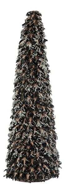 Dekoratívny predmet Jolipa Vianočný kužeľ Monde Sauvage (22x22x69cm) (Čierna)