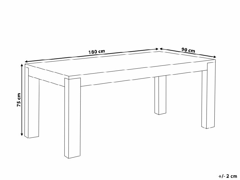 Záhradný stôl Tonuto (sivá)