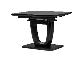 Jedálenský stôl Hreidmar-430-BK (čierna) (pre 4 až 6 osôb)
