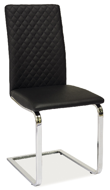 Jedálenská stolička H-370 (ekokoža čierna)