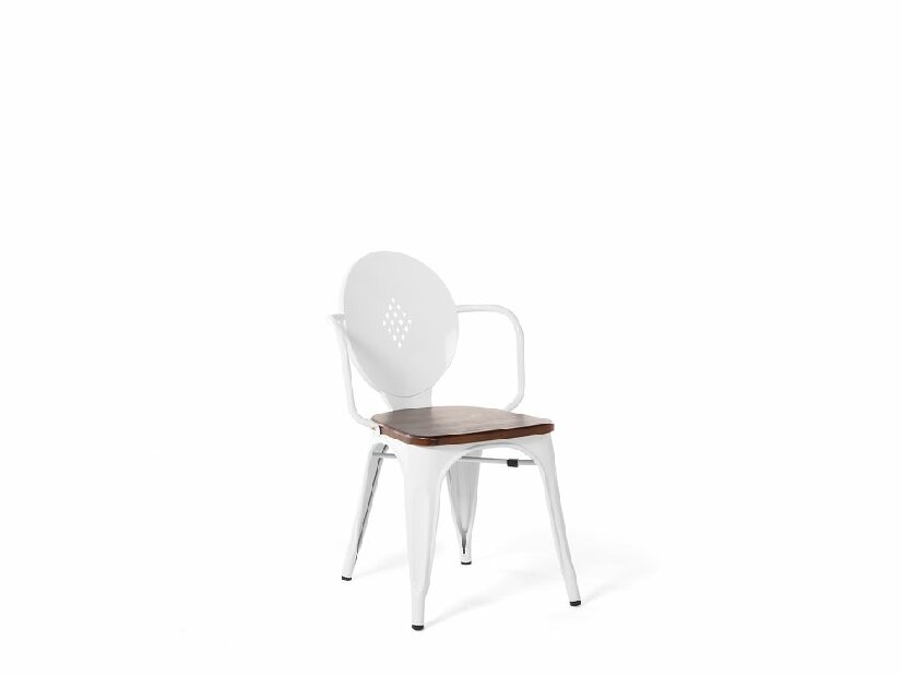Jedálenská stolička Lorco (biela)