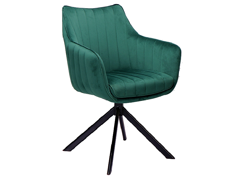 Jedálenská stolička Anastasia (zelená + čierna)