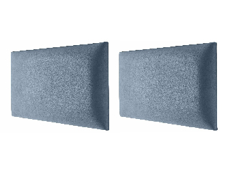Set 2ks čalúnených panelov Soundless 40x30 cm (modrá) *výpredaj
