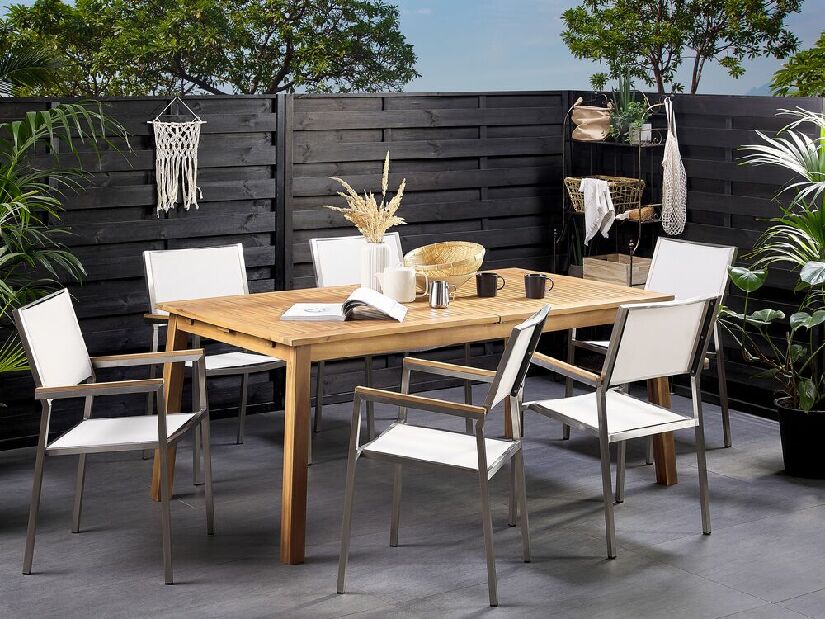 Záhradný stôl Cessi (svetlé drevo)