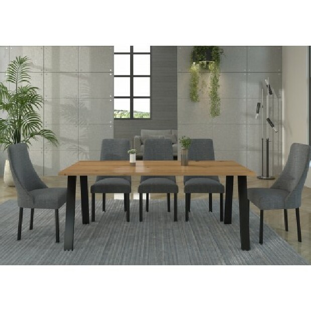Jedálenský stôl Kermit 185x90 (dub artisan) (pre 4 6 osob)