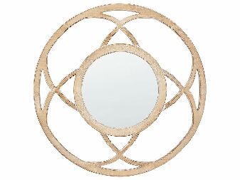 Nástenné zrkadlo Iztza (svetlé drevo)