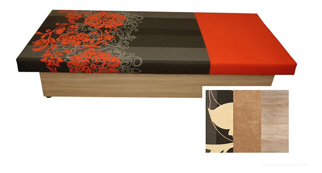 Jednolôžková posteľ (váľanda) 80 cm Aga (s matracom) *výpredaj