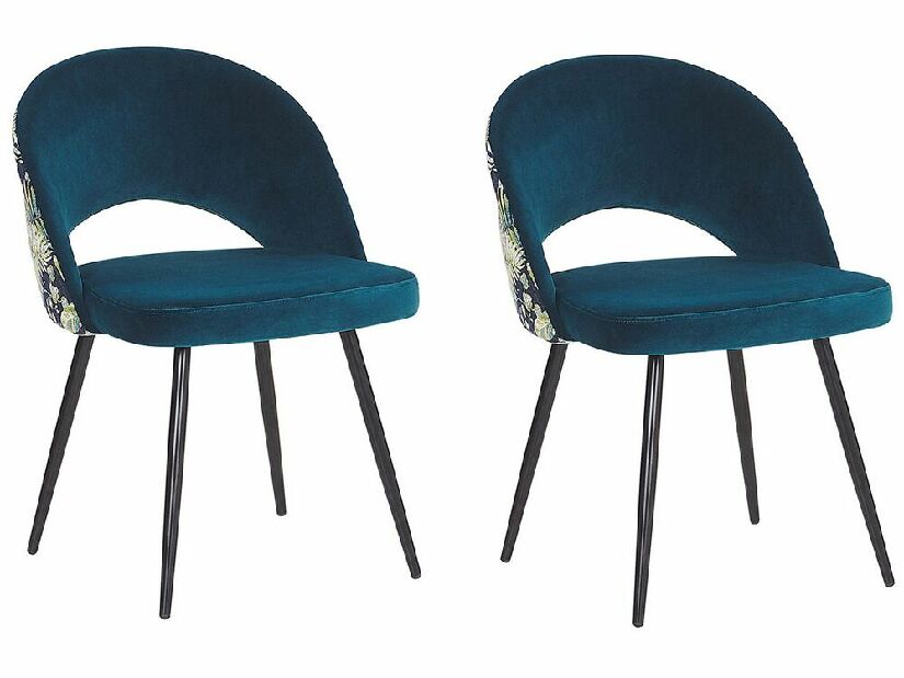 Set 2 ks. jedálenských stoličiek VIVANI (modrá)