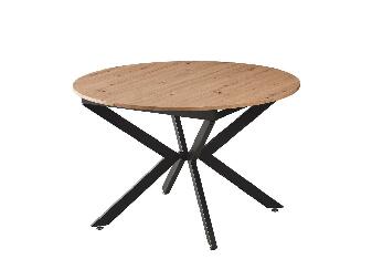 Rozkladací jedálenský stôl 100 AMERO (dub artisan + čierna) (pre 4-6 osôb)