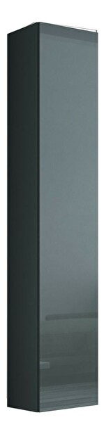 Vysoká závesná skrinka Mirjan Zylia 180 (šedý + šedý lesk)