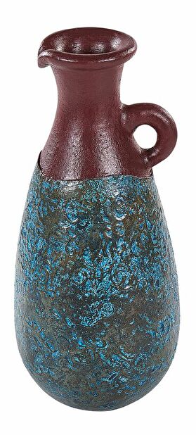 Váza 40 cm Veollia (modrá + hnedá) 