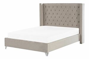 Manželská posteľ 180 cm Lubbka (sivá)