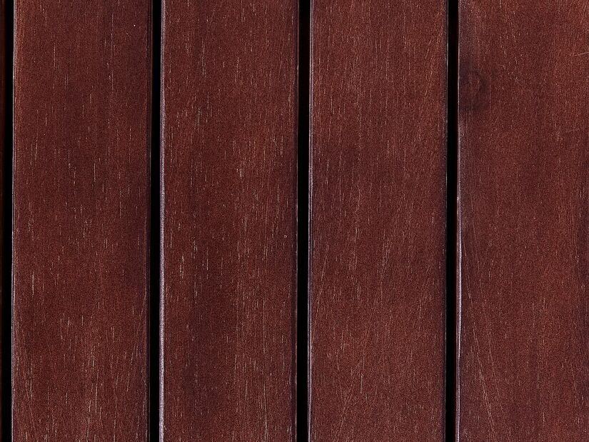 Záhradná lavička Sefu (mahagónové drevo + biela) (s úl. priestorom))