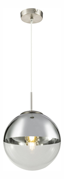 Závesné svietidlo Varus 15852 (moderné/dizajnové) (nikel + priehľadná)