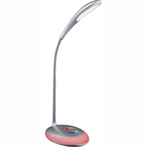 Stolové svietidlo LED Minea 58265 (moderné/dizajnové) (strieborná metalíza + satinovaná) (Stmievateľné)