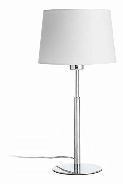 Stolná lampa Broadway 230V E27 42W (biela + chróm)