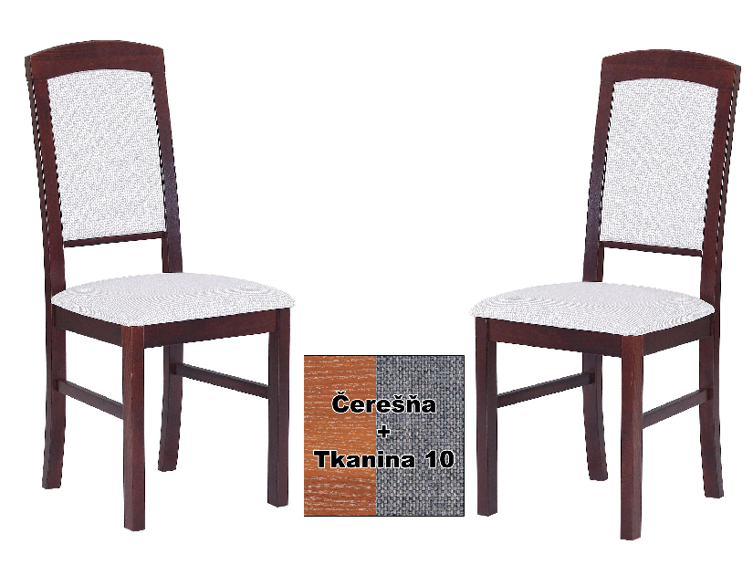 Set 2 ks. jedálenských stoličiek Avis (čerešňa + tkanina 10) *výpredaj